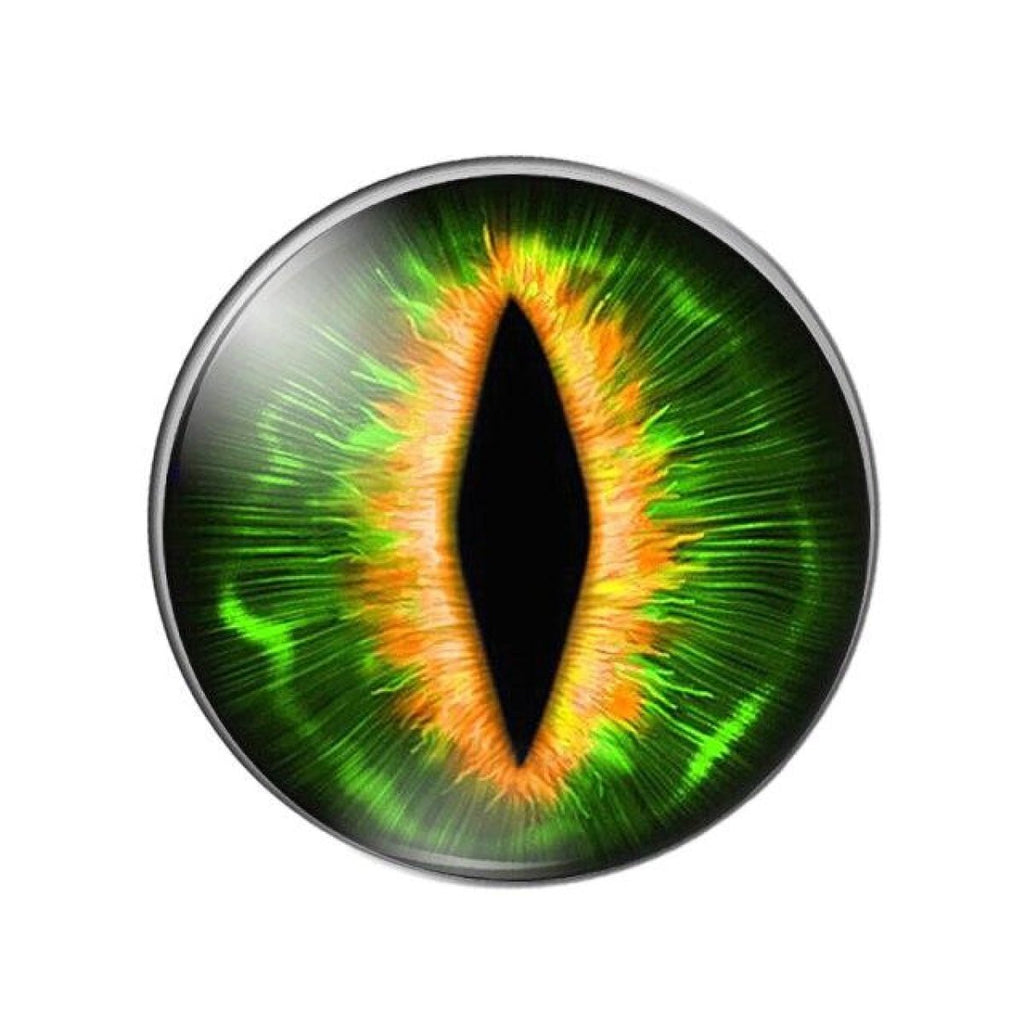 Cats Eye & Dragon Eye Round Glass Cabochon Flatback Setting (10pcs)