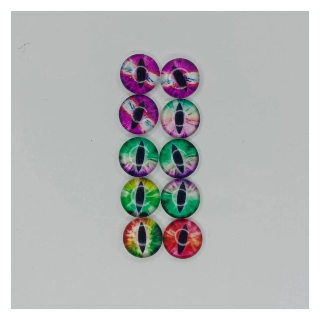 10mm Glass Cat Eyes DIY Crafts – Pack of 10
