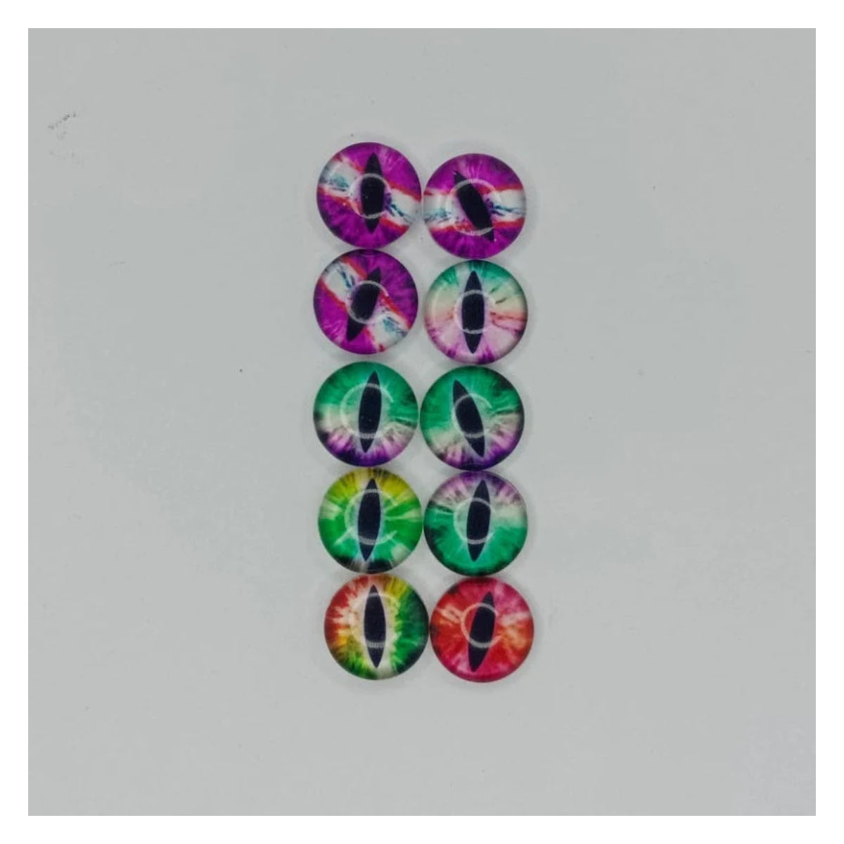 10mm Glass Cat Eyes DIY Crafts – Pack of 10
