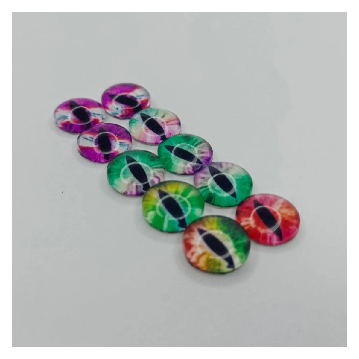 10mm Glass Cat Eyes DIY Crafts – Pack of 10