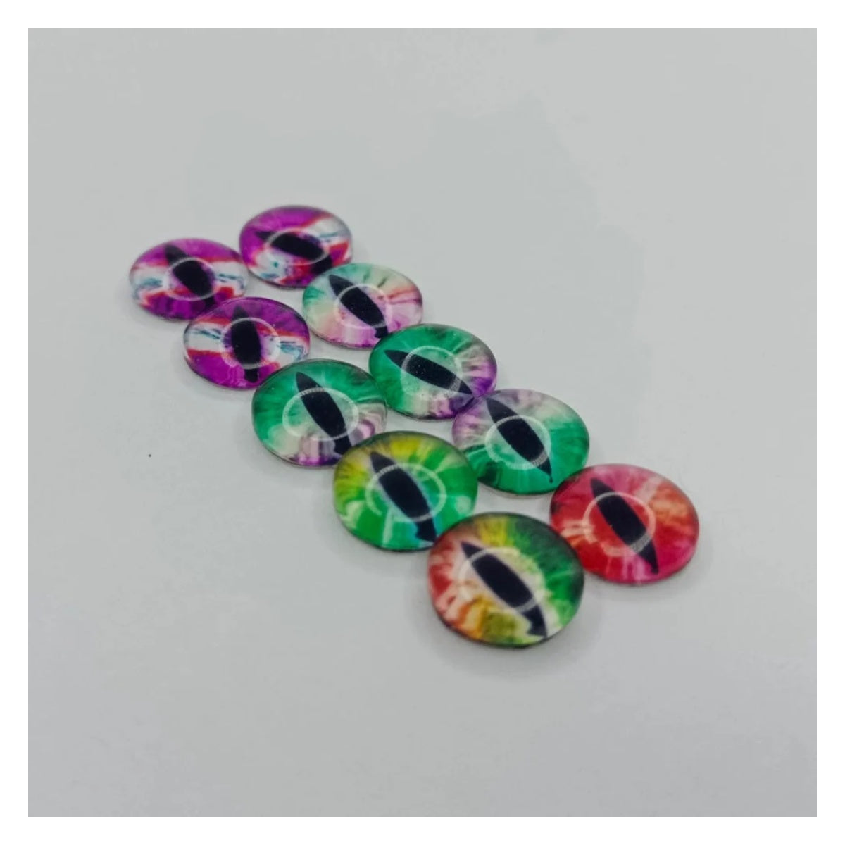 10mm Glass Cat Eyes DIY Crafts – Pack of 10