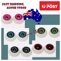 10pcs 12mm Plastic Doll Eyes with 8mm Iris – Pink, Blue, Brown, Green, Grey