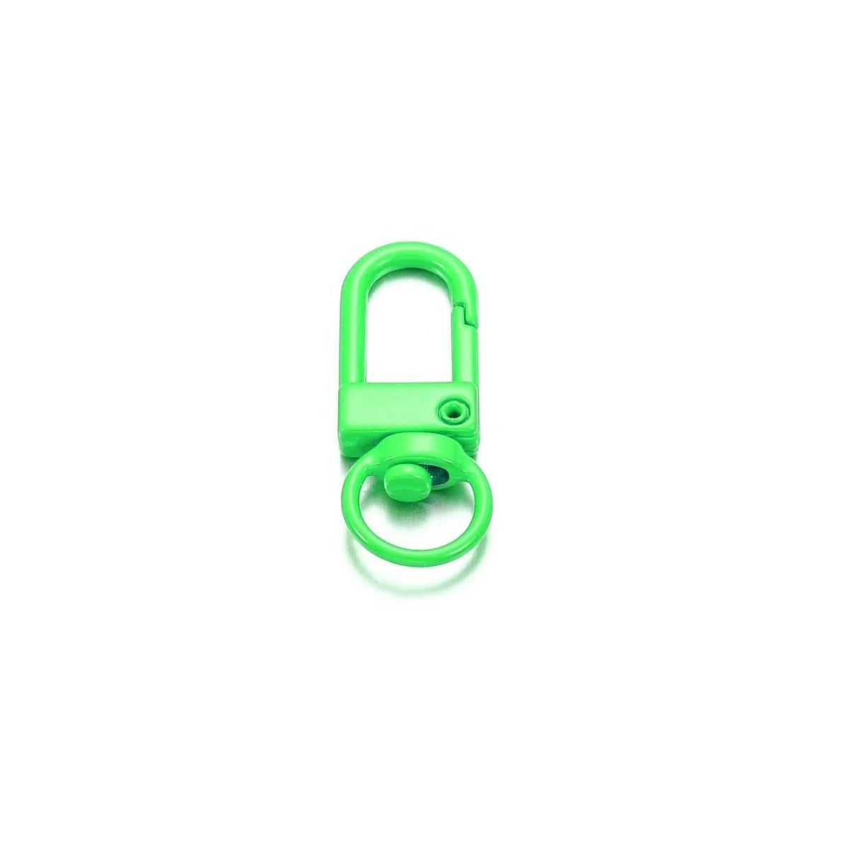 12x33mm Gold Rhodium Keyring Lobster Clasp – 10pcs – Fluorescent green