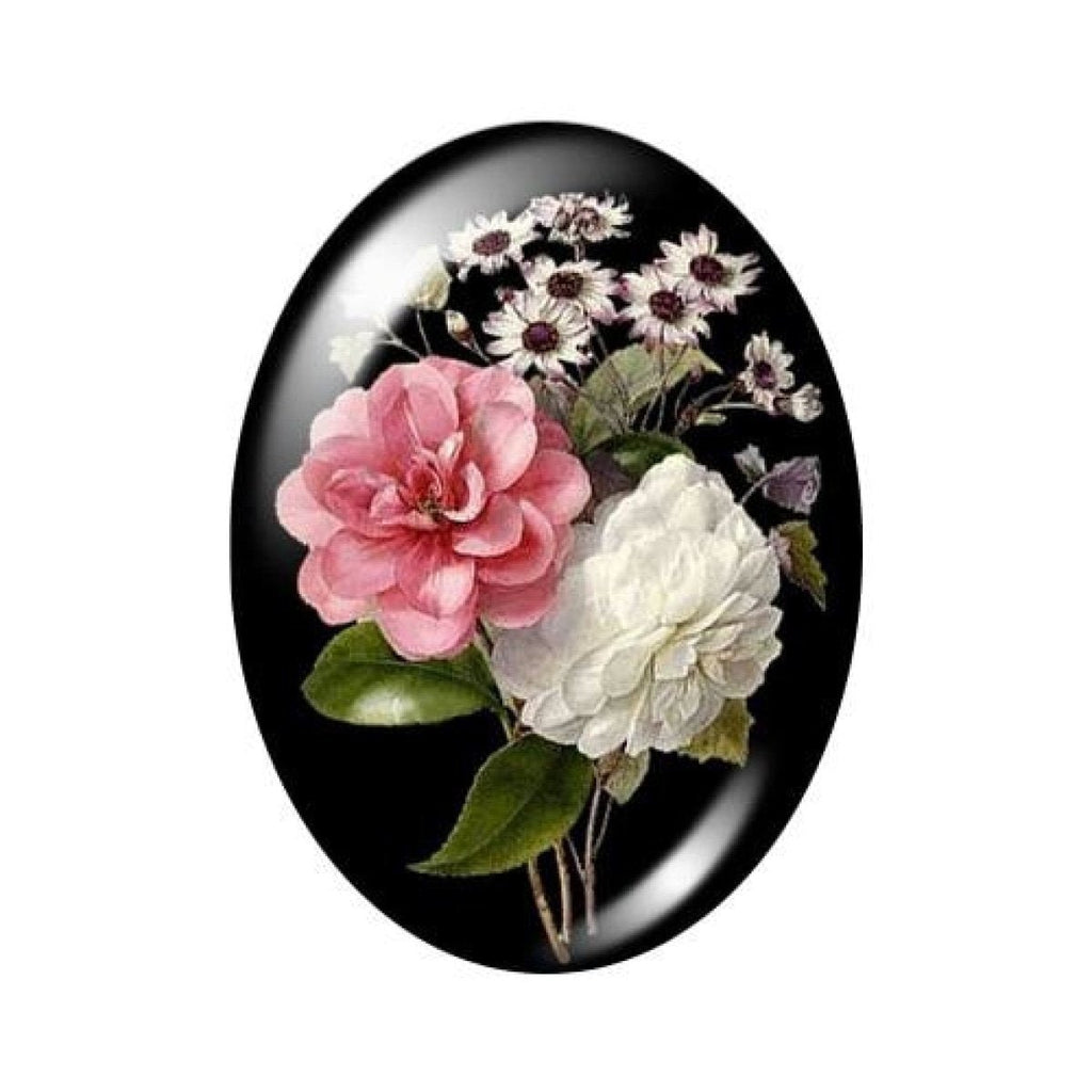 10 Oval Photo Glass Cabochons 13x18mm/18x25mm/30x40mm
