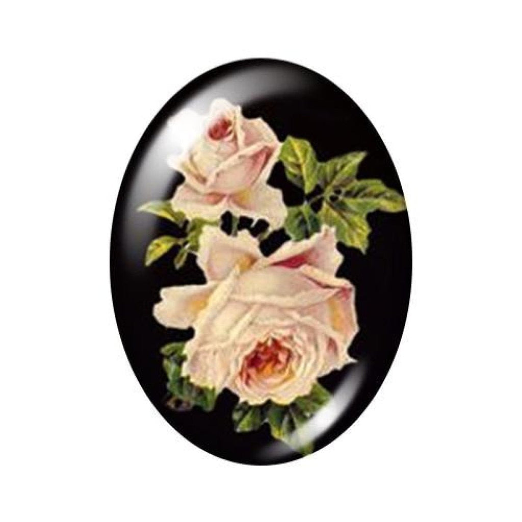 10 Oval Photo Glass Cabochons 13x18mm/18x25mm/30x40mm