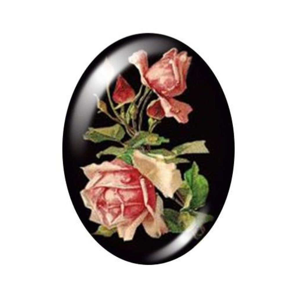 10 Oval Photo Glass Cabochons 13x18mm/18x25mm/30x40mm