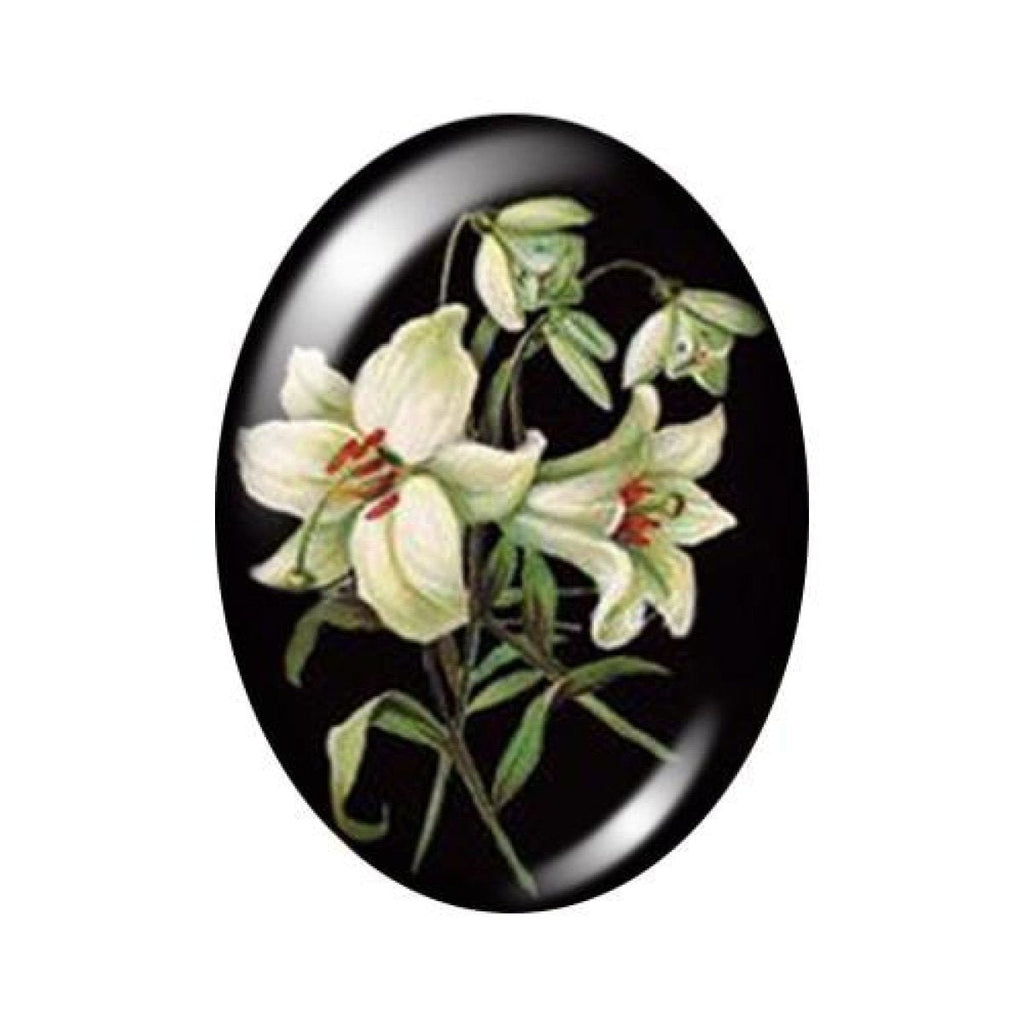 10 Oval Photo Glass Cabochons 13x18mm/18x25mm/30x40mm