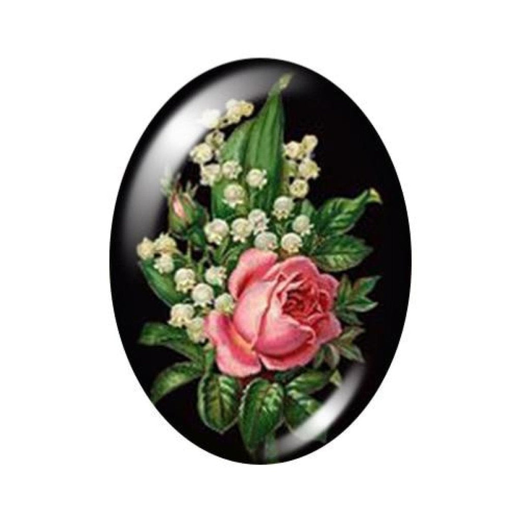 10 Oval Photo Glass Cabochons 13x18mm/18x25mm/30x40mm