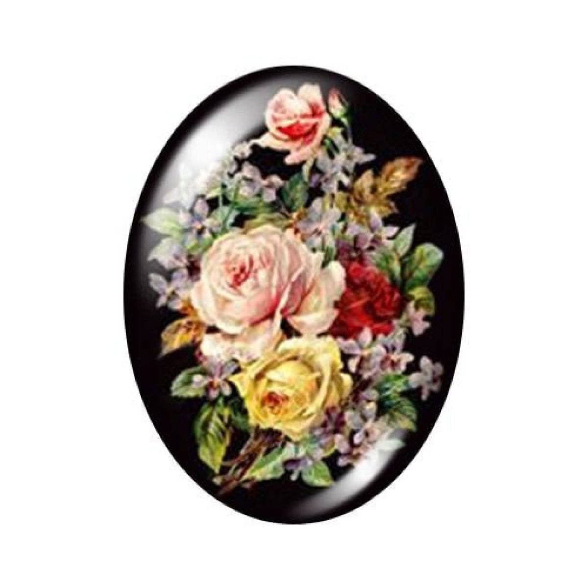 10 Oval Photo Glass Cabochons 13x18mm/18x25mm/30x40mm