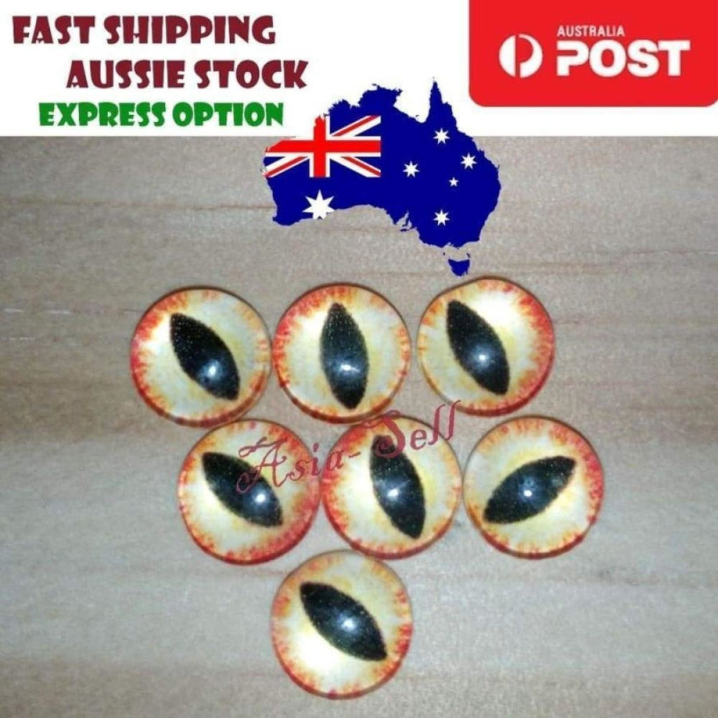 30pcs Mixed Glass Eyes 15mm 18mm 20mm Set