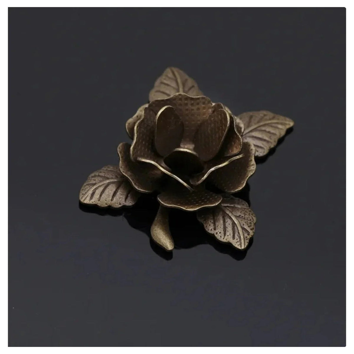 20mm Copper Filigree Flower Bead Caps – 10pcs