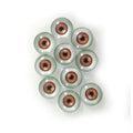 10pcs 20mm Glass Eyes Cabochons Dolls Human Eyes Animal Eye Accessories Dragon - Brown - Asia Sell