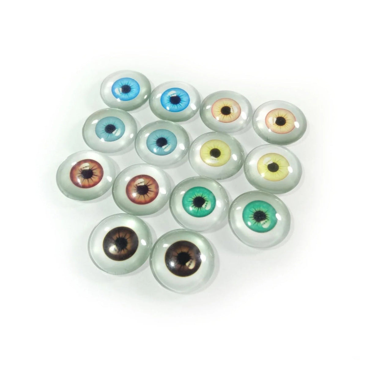 10pcs 20mm Glass Eyes Cabochons Dolls Human Eyes Animal Eye Accessories Dragon - Mixed - Asia Sell