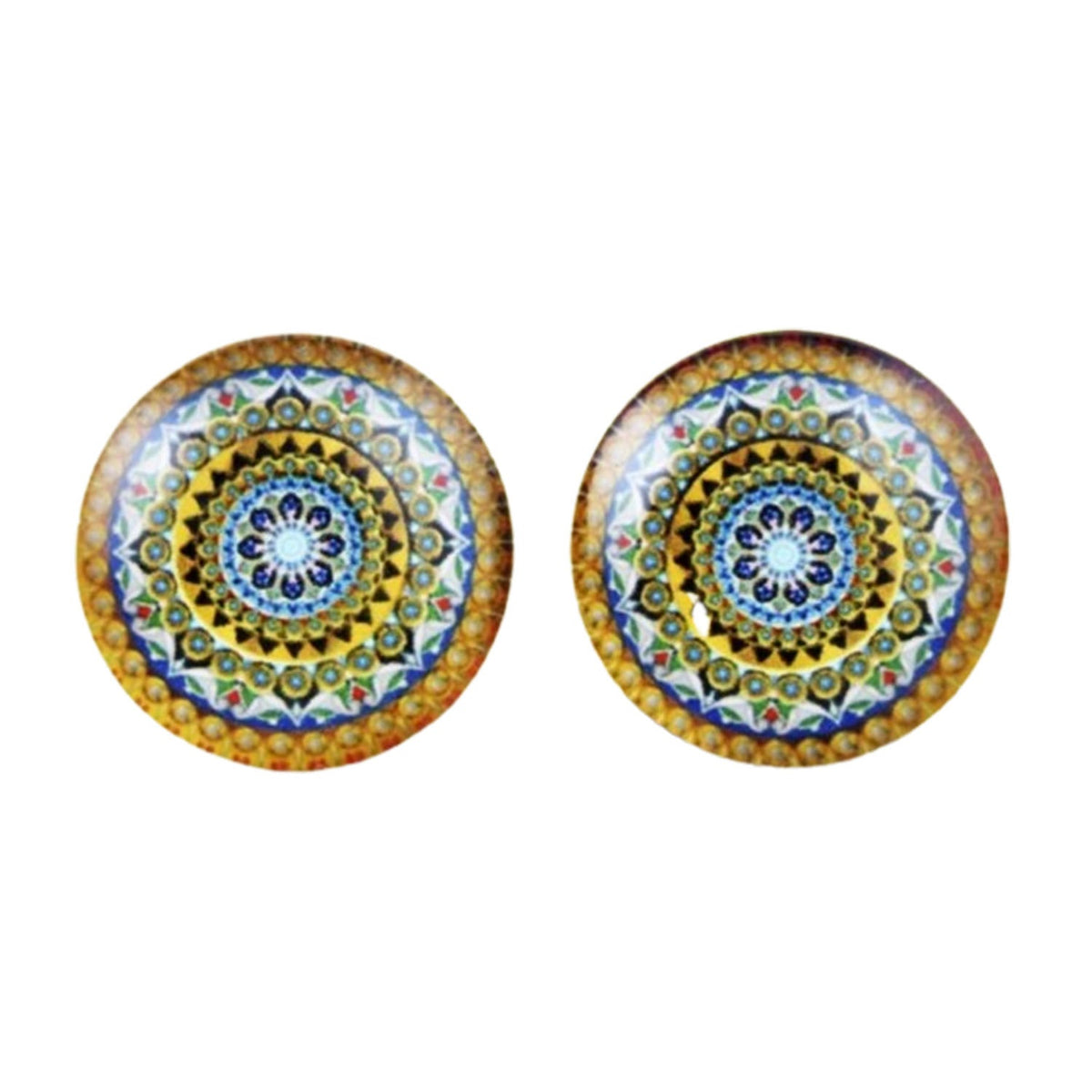 10 × 20mm Handmade Photo Glass Cabochons Retro Shell