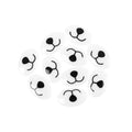 27mm Plastic Dog Nose Teddy Noses – White Oval Shape – 10 pieces