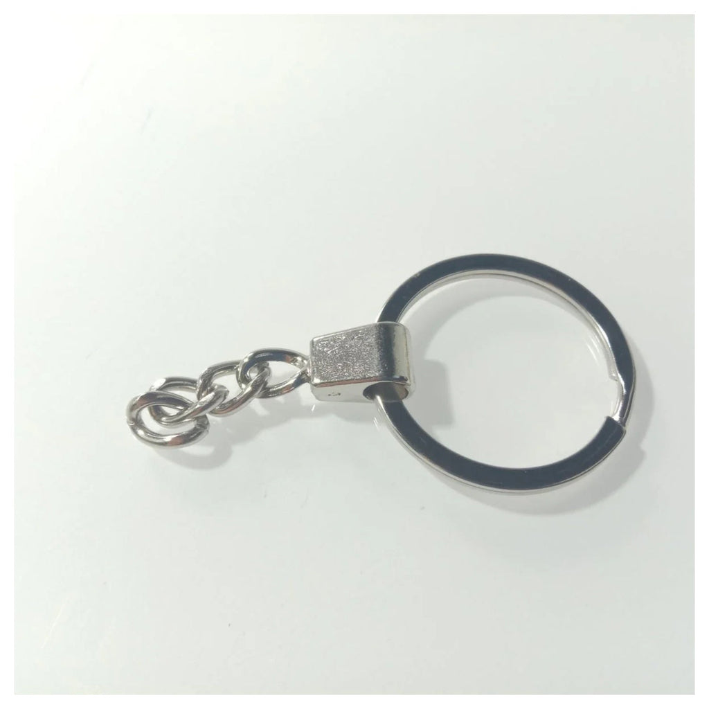 10 × 30mm KC Gold Bronze Rhodium Keyring with Split Ring