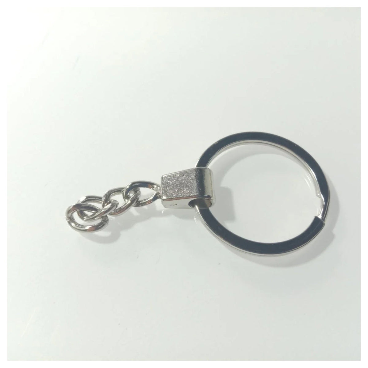 10 × 30mm KC Gold Bronze Rhodium Keyring with Split Ring
