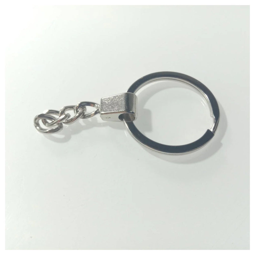 10 × 30mm KC Gold Bronze Rhodium Keyring with Split Ring