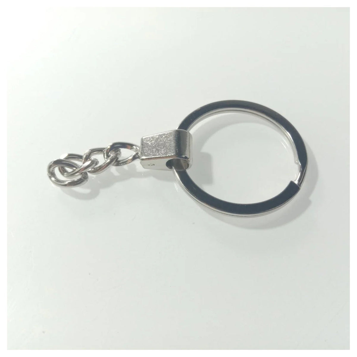 10 × 30mm KC Gold Bronze Rhodium Keyring with Split Ring