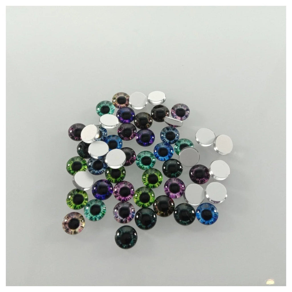Mixed Dragon Eyes Round Glass Cabochon Flatback Photo Cabochons – 10pcs-50pcs 6mm-25mm Charm - 20mm 20pcs