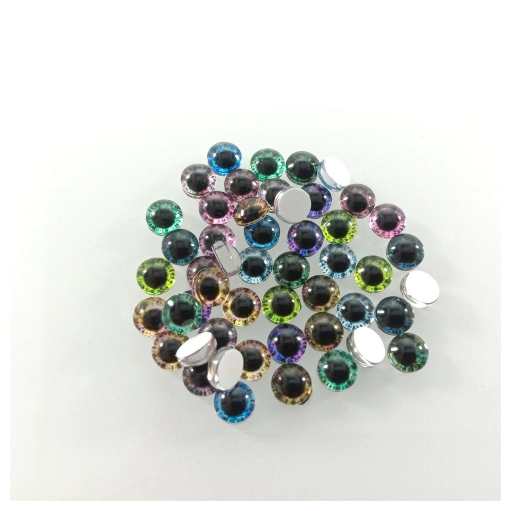 Mixed Dragon Eyes Round Glass Cabochon Flatback Photo Cabochons – 10pcs-50pcs 6mm-25mm Charm - 20mm 20pcs