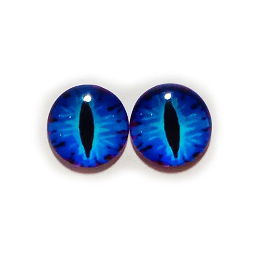 10pcs Glass Cabochon Eyes 6mm-12mm Mixed Colours – 6mm - 24. Mixed Set 1