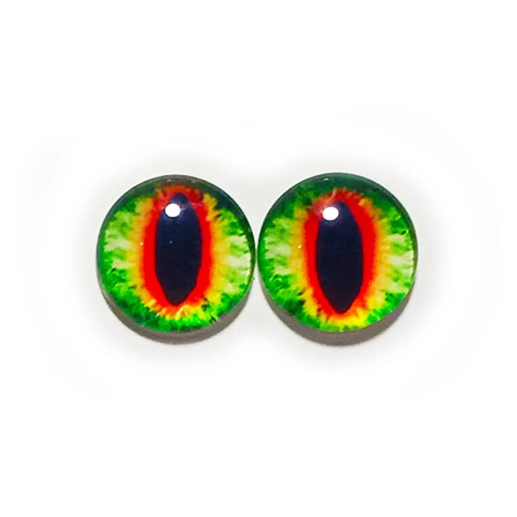 10pcs Glass Cabochon Eyes 6mm-12mm Mixed Colours – 6mm - 24. Mixed Set 1