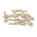 10pcs 92mm Word Christmas Letters Wooden Lettering