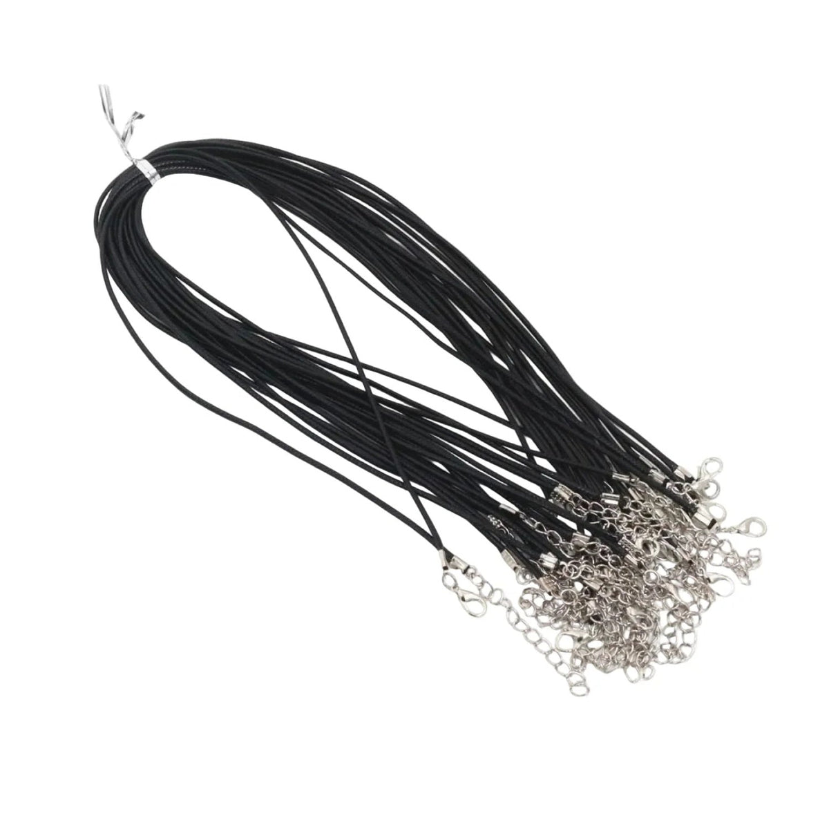 Adjustable Braided Rope Necklaces with Pendant Charms 10pcs