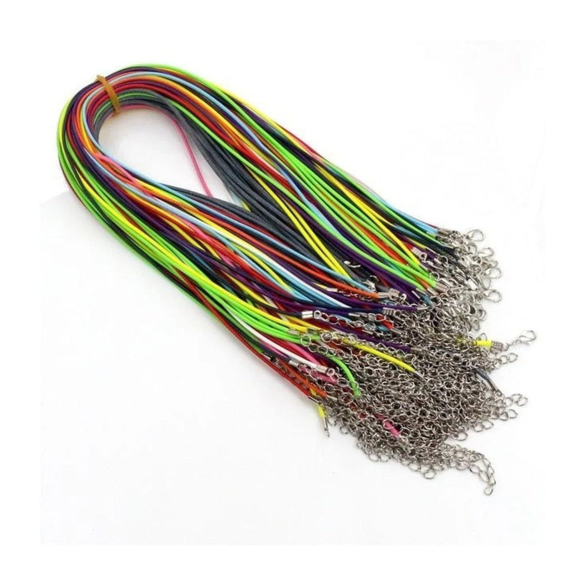 Adjustable Braided Rope Necklaces with Pendant Charms 10pcs – Mix