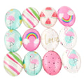 Glass Cabochons Oval 18x25mm Pattern 6 – Pack of 10