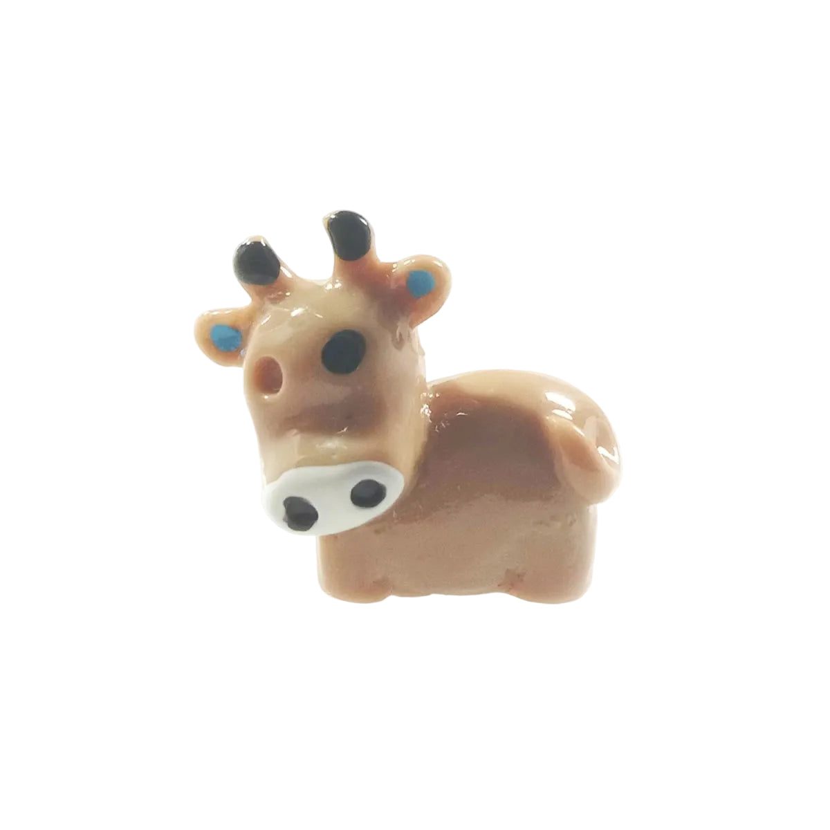 Miniature Garden Animal Figurine Craft Set – 10 Pieces – Brown Cows