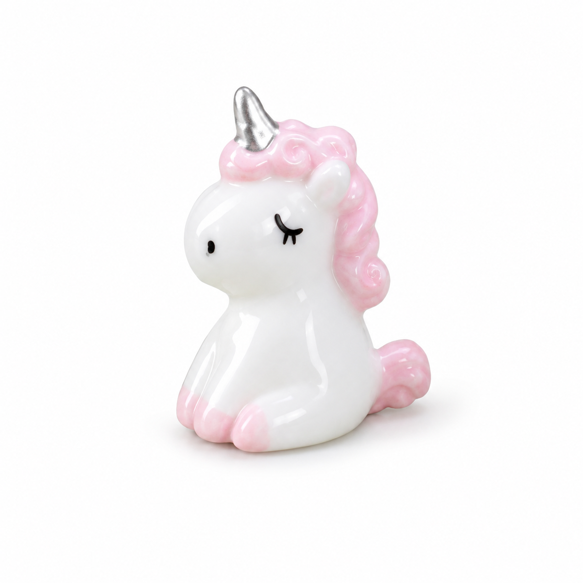 Miniature Garden Animal Figurine Craft Set – 10 Pieces – Pink Unicorns 23x18mm