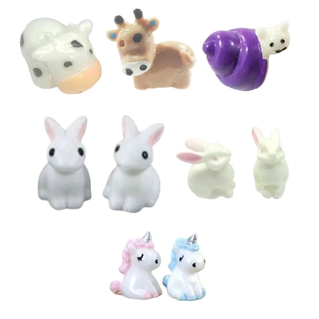Miniature Garden Animal Figurine Craft Set – 10 Pieces