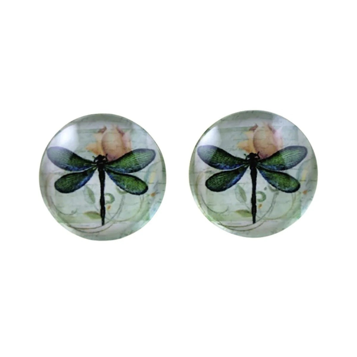 10 Photo Glass Cabochons Bumblebee 20mm