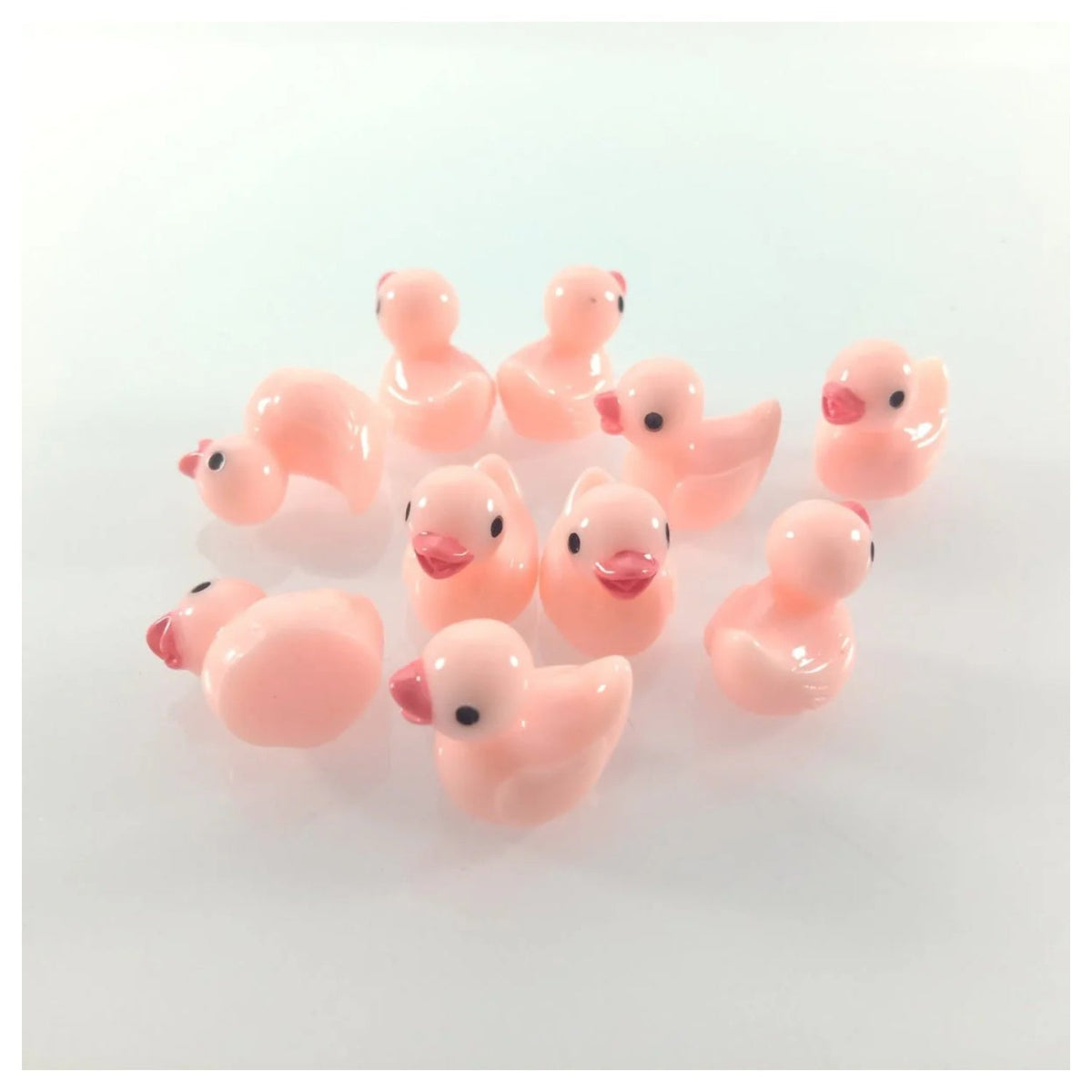 Pink Duck Miniature Garden Figurines – 10 Pack