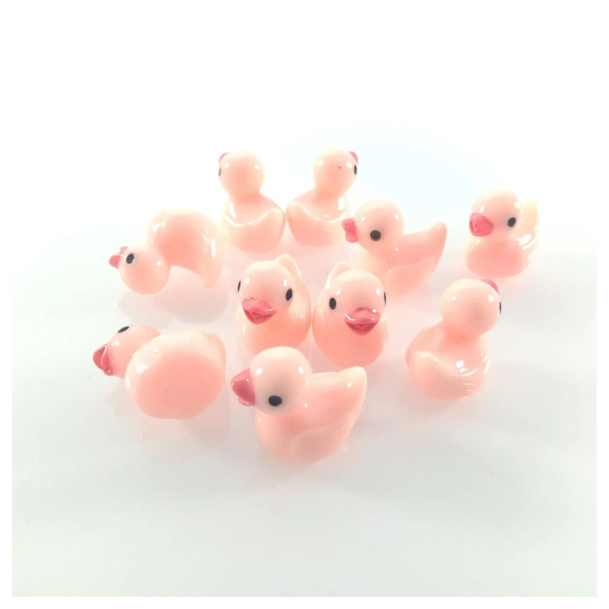Pink Duck Miniature Garden Figurines – 10 Pack