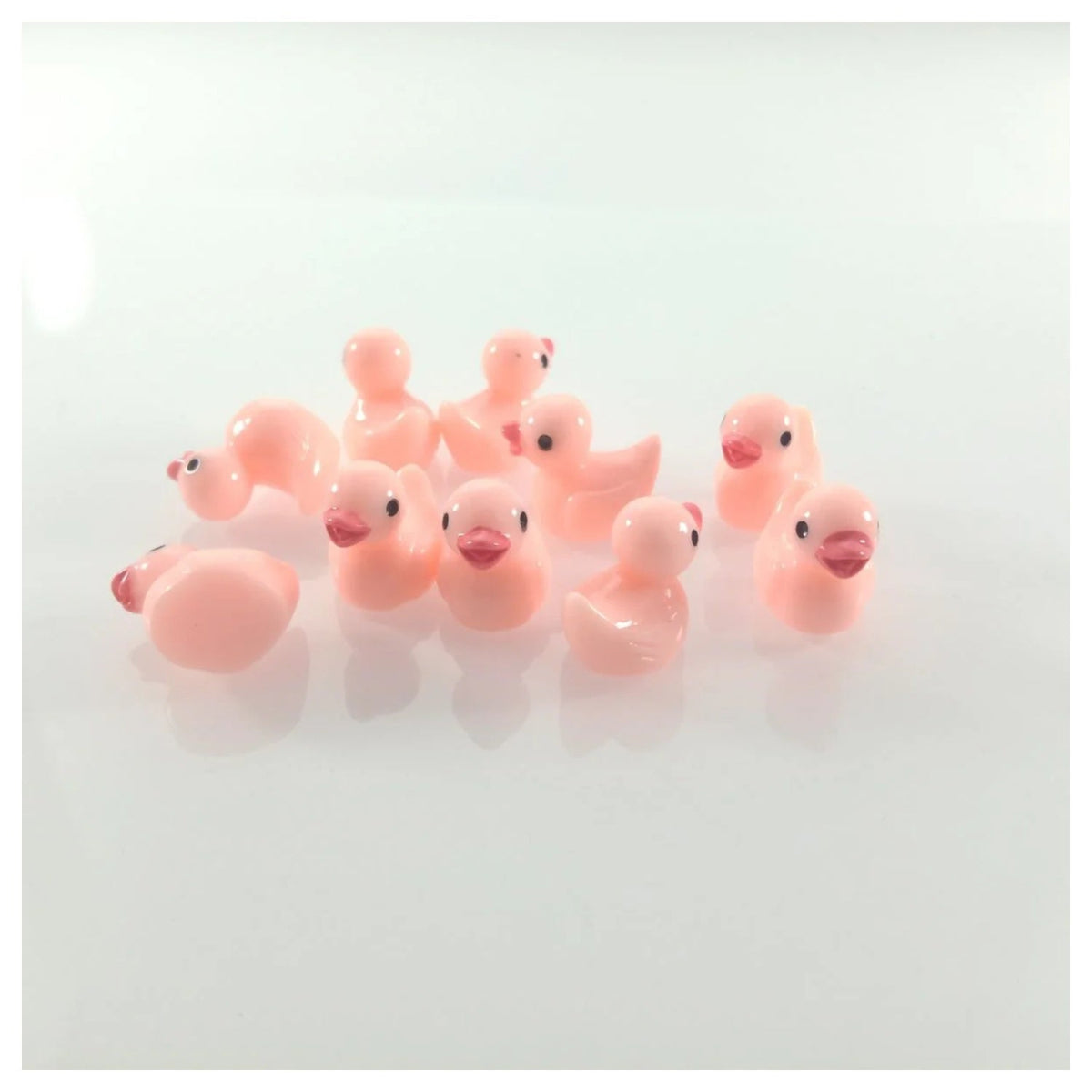 Pink Duck Miniature Garden Figurines – 10 Pack