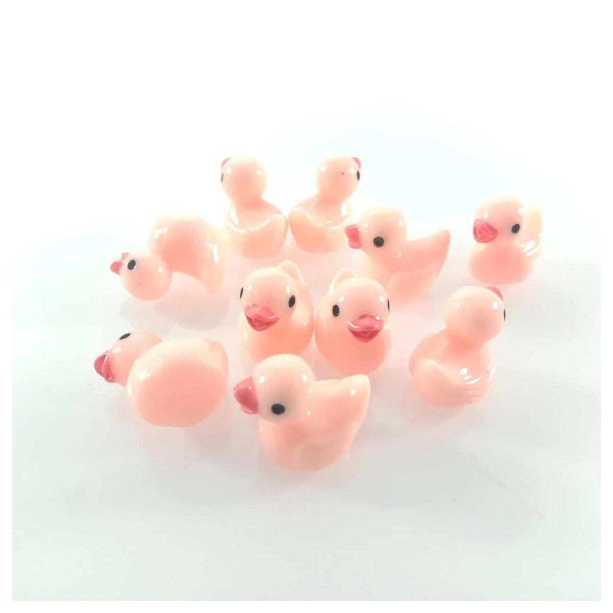 Pink Duck Miniature Garden Figurines – 10 Pack