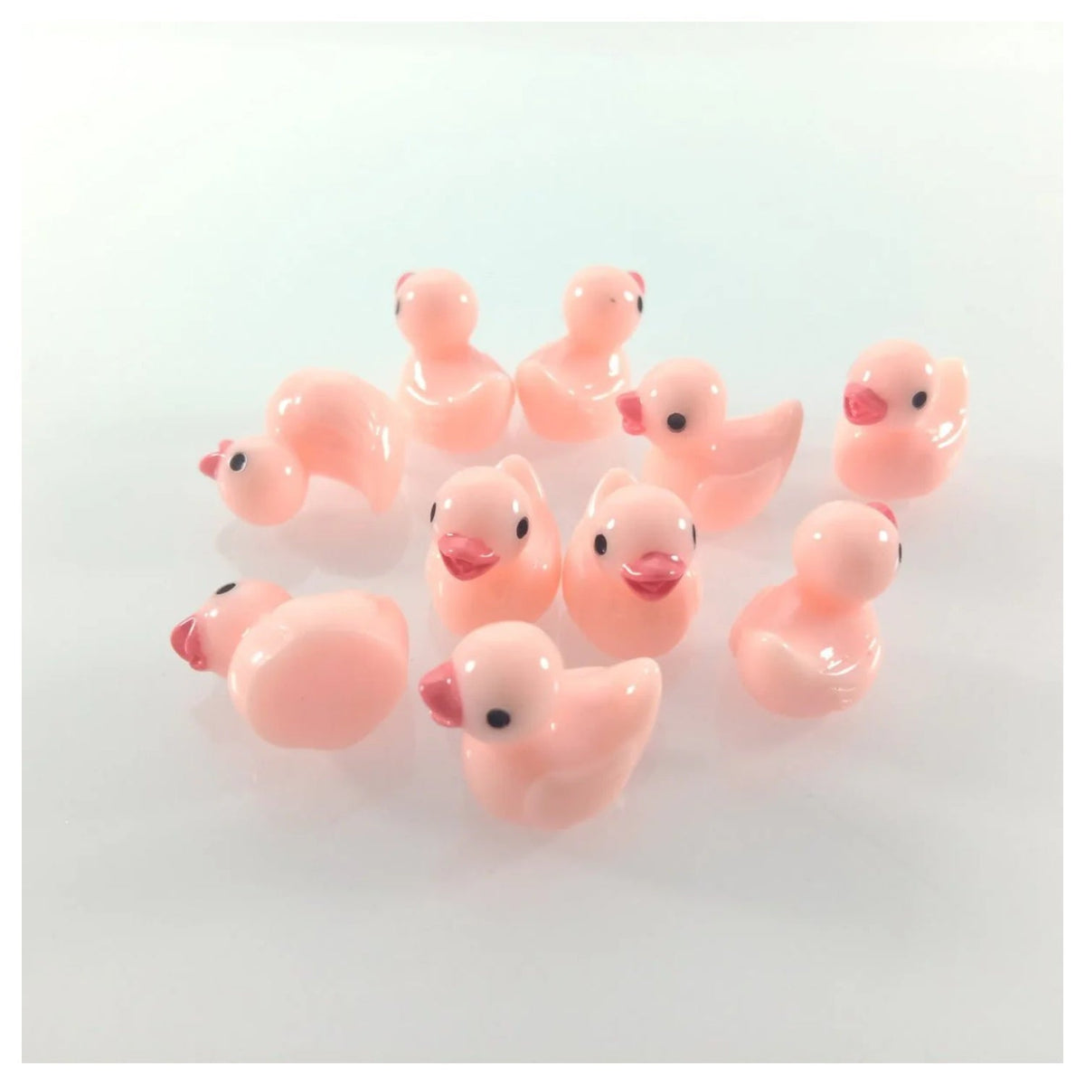 Pink Duck Miniature Garden Figurines – 10 Pack