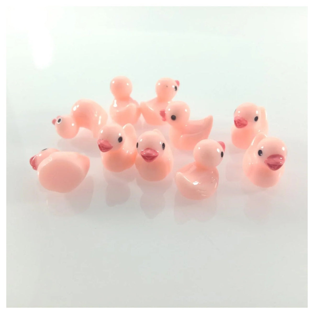 Pink Duck Miniature Garden Figurines – 10 Pack