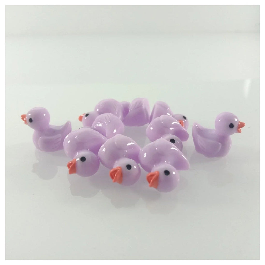 Purple Duck Miniature Garden Figurines 10pcs