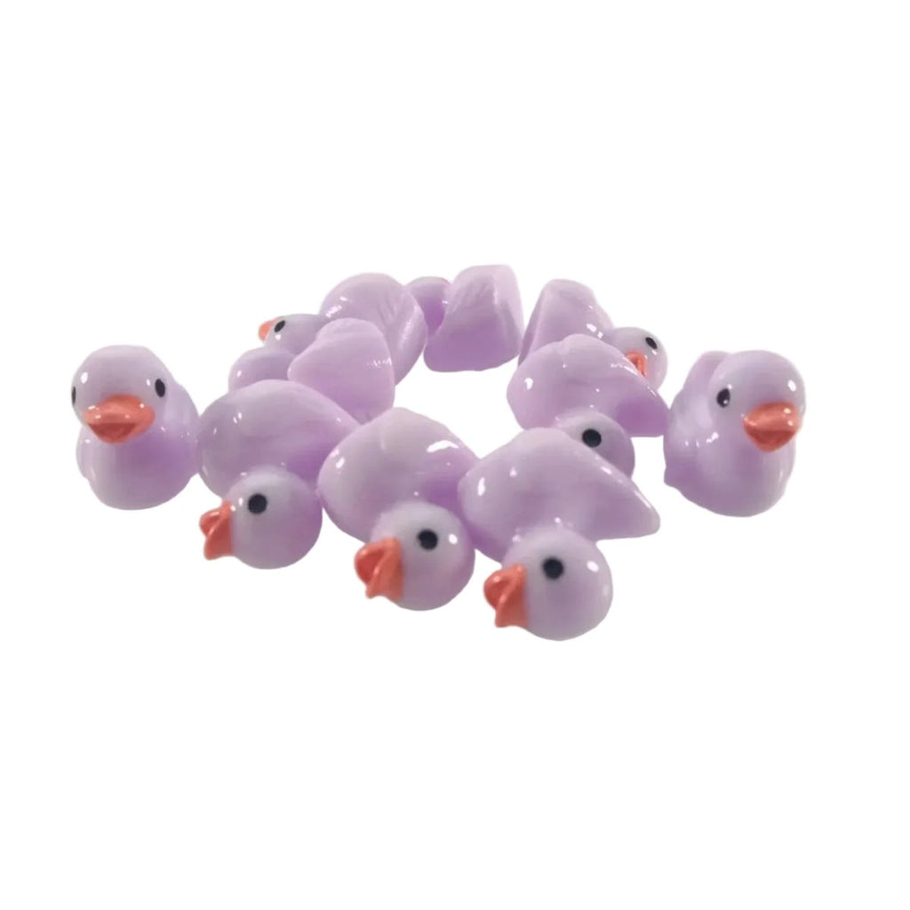 Purple Duck Miniature Garden Figurines 10pcs