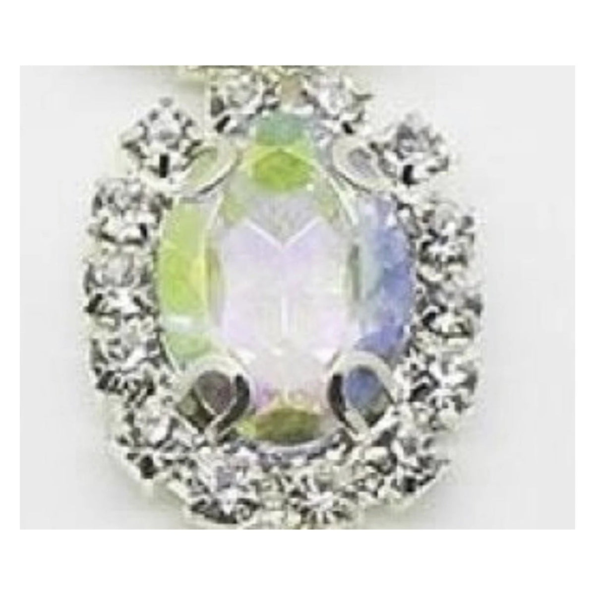 10 Rhinestone Cabochon Clothing Buttons 15x20mm Mixed Colours – 20