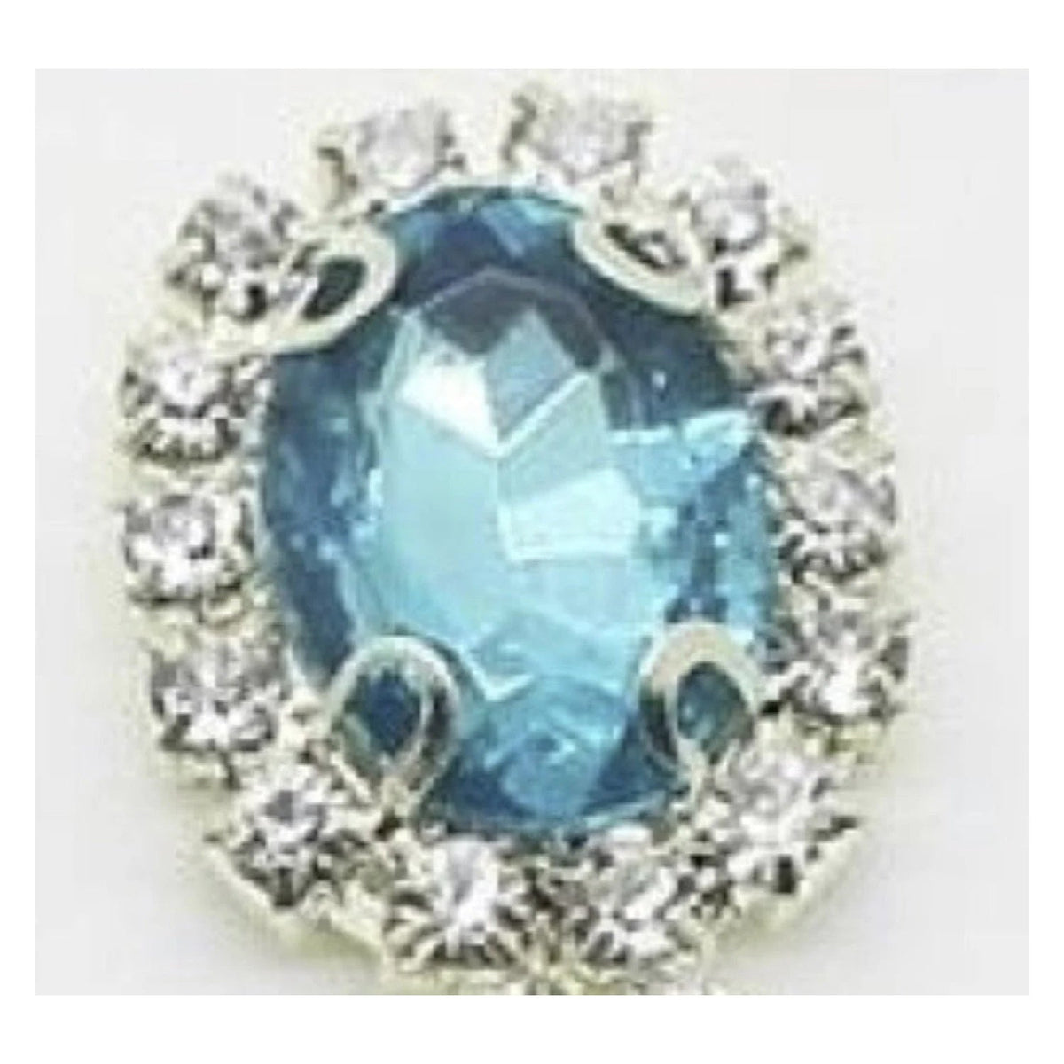 10 Rhinestone Cabochon Clothing Buttons 15x20mm Mixed Colours – 28