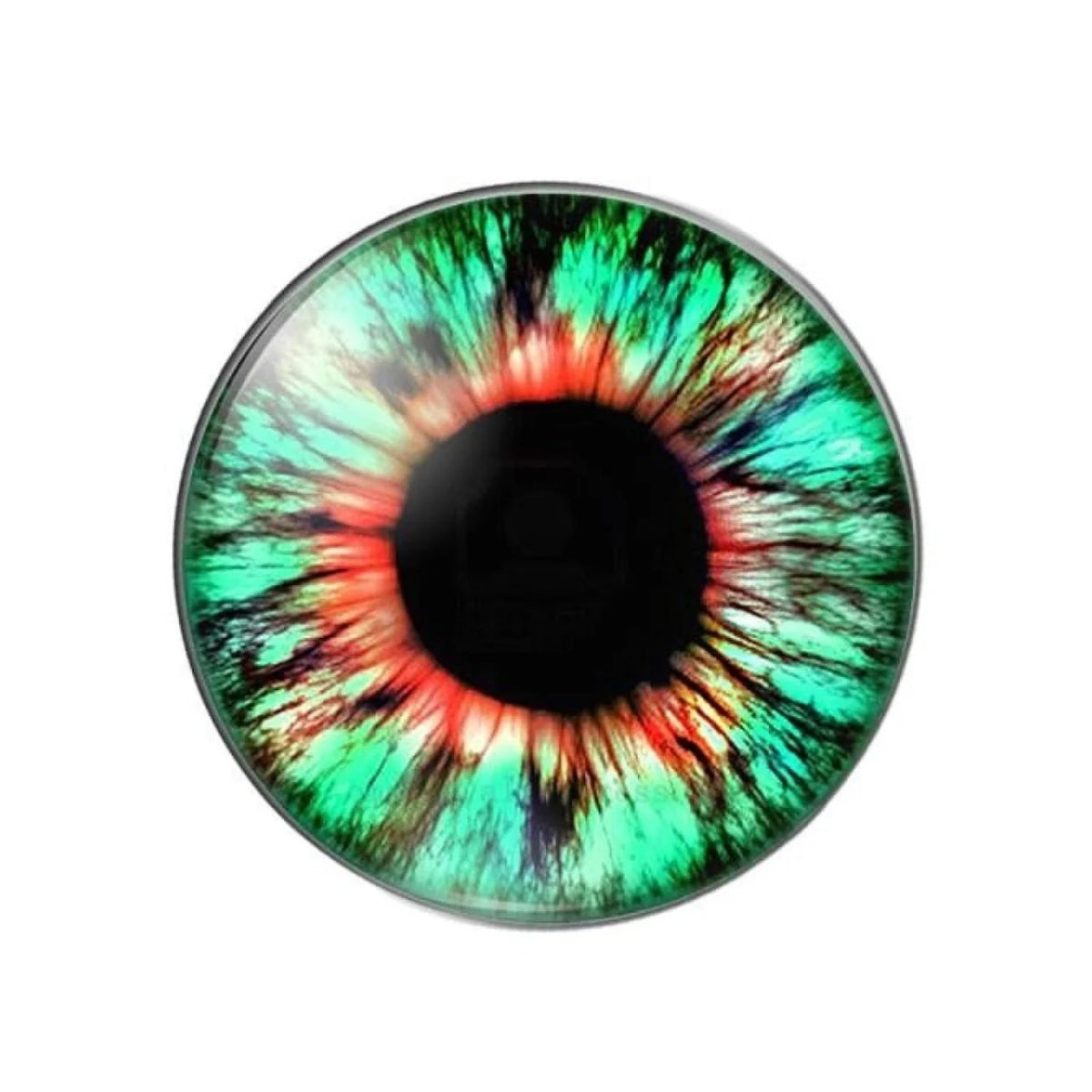 10pcs Round Dragon Cat Eyes Pattern 8mm/10mm/18mm/20mm/25mm Round Photo Glass Cabochon Flat Back - Mix B 10mm - Asia Sell