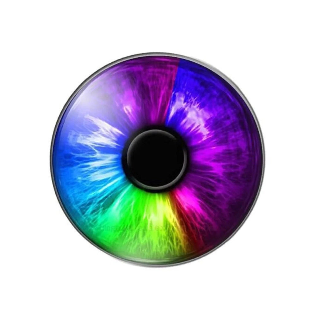 10pcs Round Dragon Cat Eyes Pattern 8mm/10mm/18mm/20mm/25mm Round Photo Glass Cabochon Flat Back - Mix B 10mm - Asia Sell