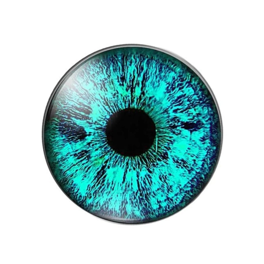 10pcs Round Dragon Cat Eyes Pattern 8mm/10mm/18mm/20mm/25mm Round Photo Glass Cabochon Flat Back - Mix B 10mm - Asia Sell