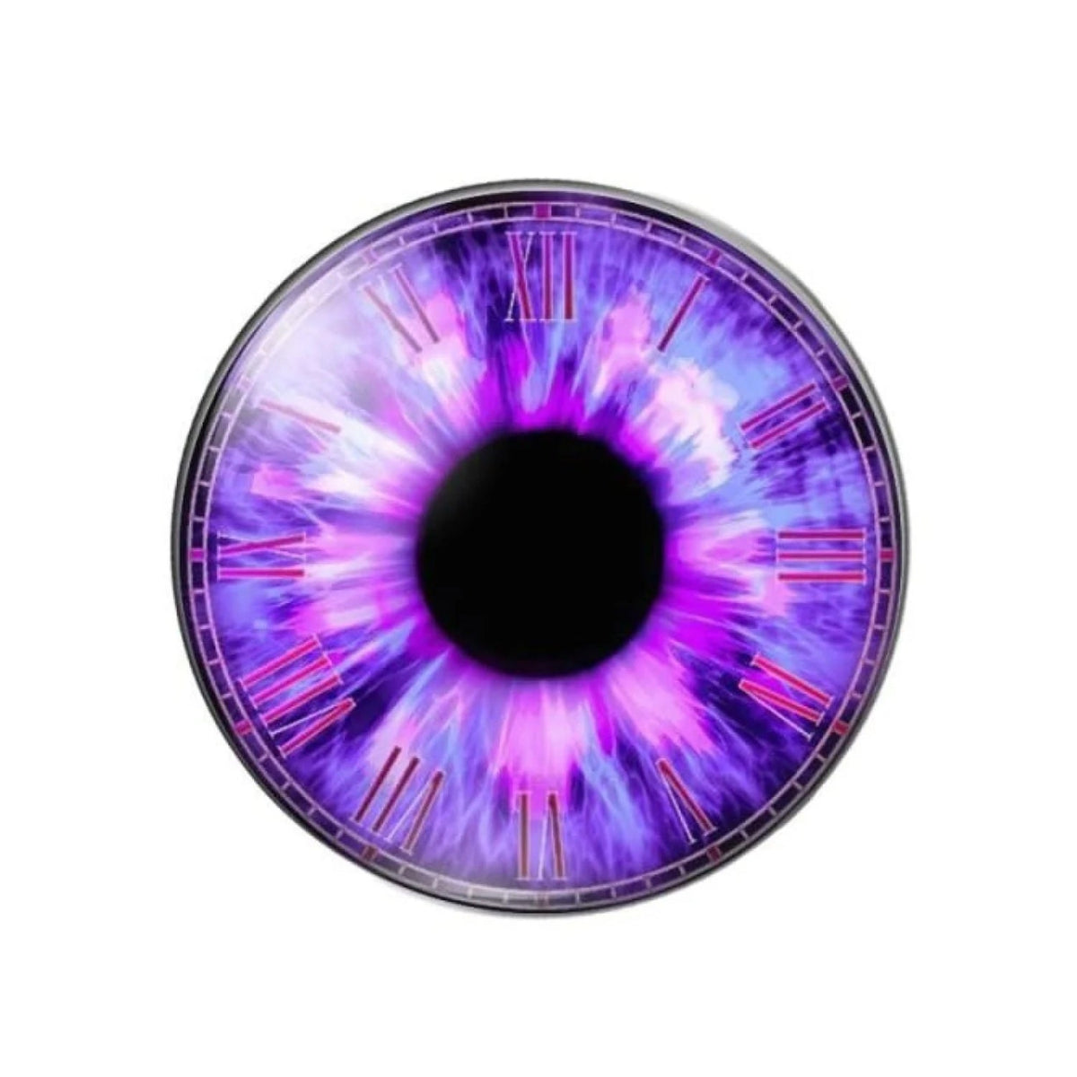 10pcs Round Dragon Cat Eyes Pattern 8mm/10mm/18mm/20mm/25mm Round Photo Glass Cabochon Flat Back - Mix B 10mm - Asia Sell