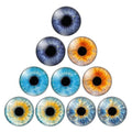 10pcs Round Pupil Glass Eyes 8-25mm Mixed Sizes – Set 1 8mm, Set 1 10mm, Set 1 12mm, Set 1 14mm, Set 1 16mm, Set 1 18mm, Set 1 20mm, Set 1 22mm, Set 1 25mm